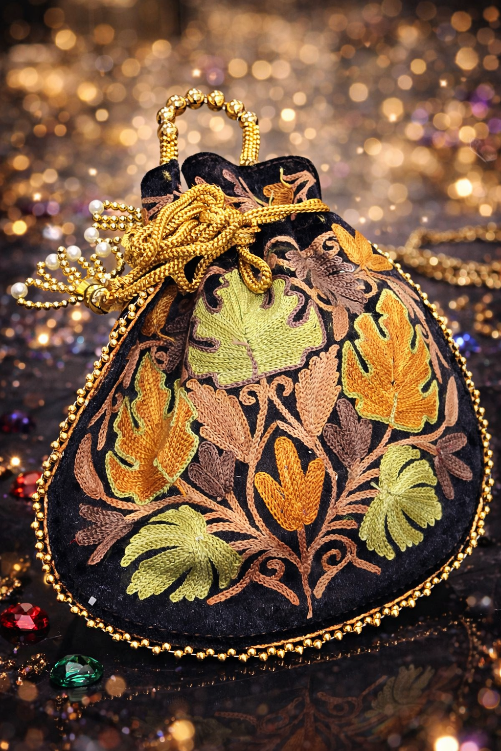 Kashmiri handbags,hand embroided hand bags for women,handmade tote bags,suede leather bags,handmade shoulder bags,handmade suede purses